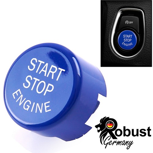 Start stop knopf blau - blau, glanz