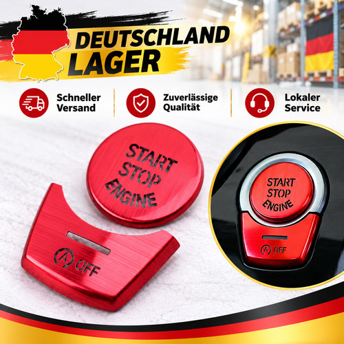 Motor start stop knopf - motor, rot