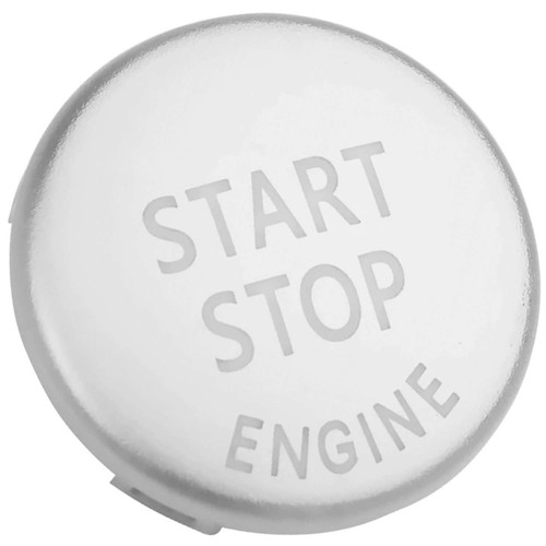 Start stop knopf silber - stop,