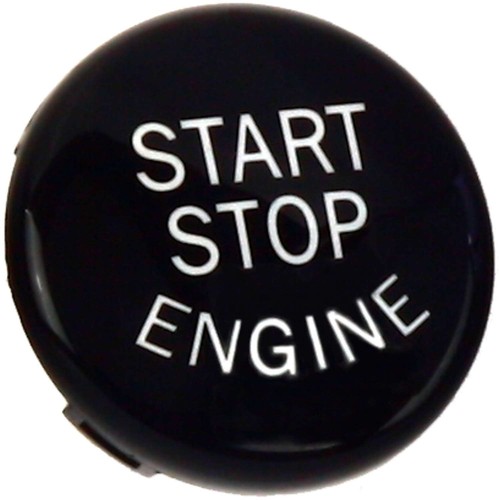 Start stop knopf schwarz glanz - start,