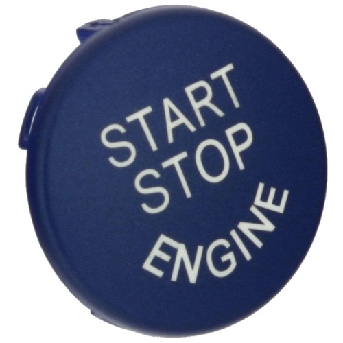 Start stop knopf blau - blau, matt