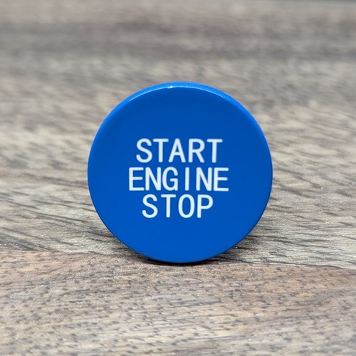 Bmw start stop - knopf, blau